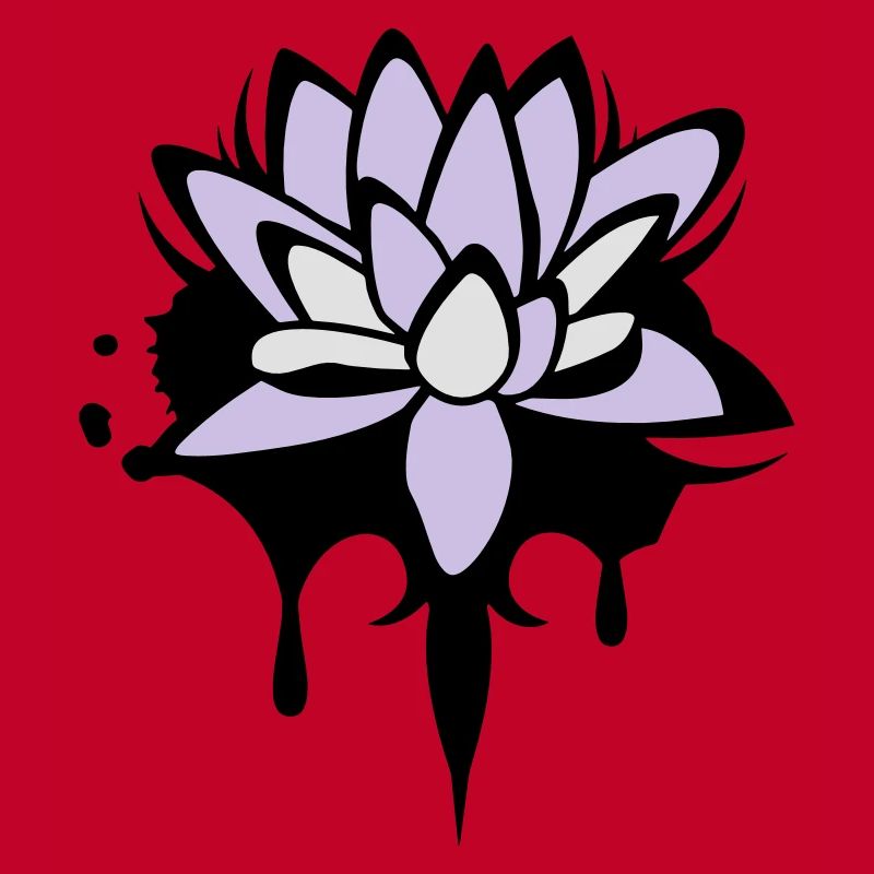 Fleur de lotus graffiti