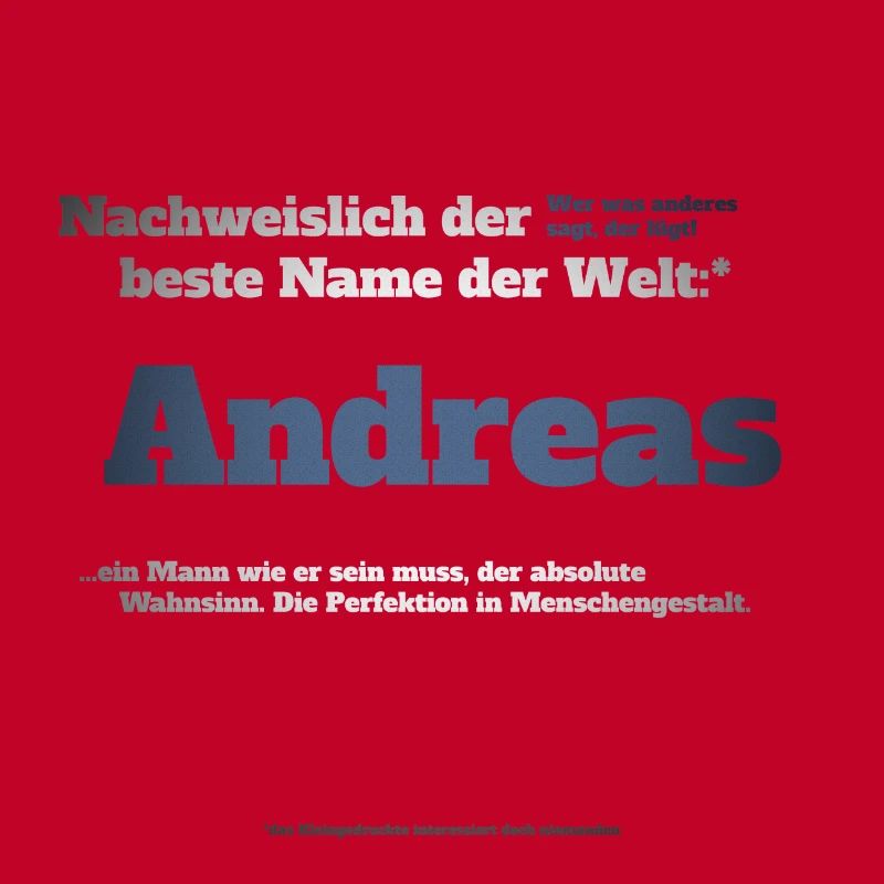 Ich bin Andreas - Andreas als Vorname