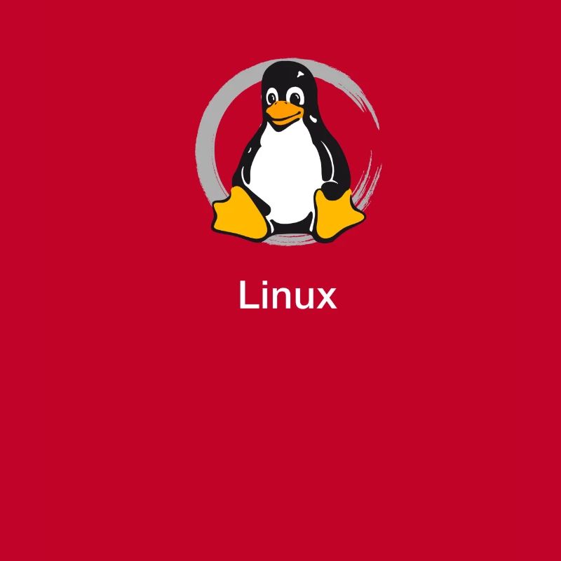 Pc computer Penguin nerd geek Programmer Admin