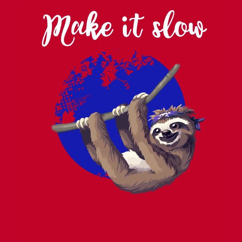 sloth make it slow Faultier langsam Nerd pc chill