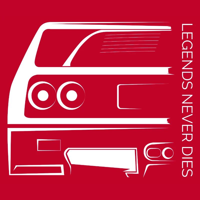 Legends Never Die – Retro Car Line Art