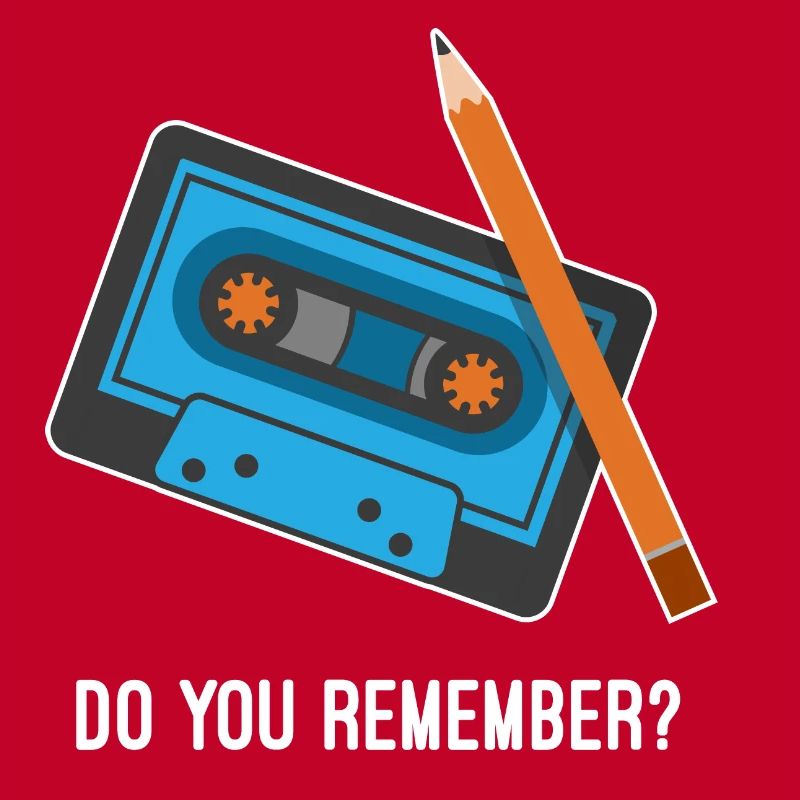 Que tu remember ? Cassette et crayon Fun Design