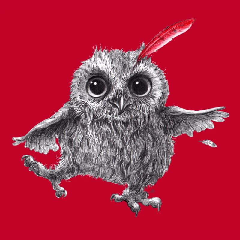 Chief Red - Glückliche Eule