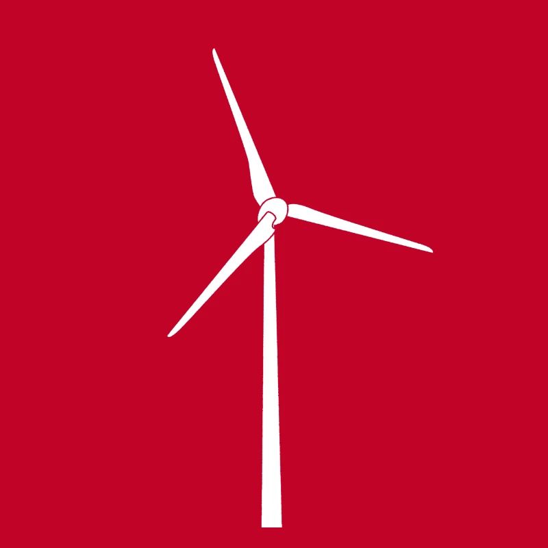 Wind Power Silhouette White