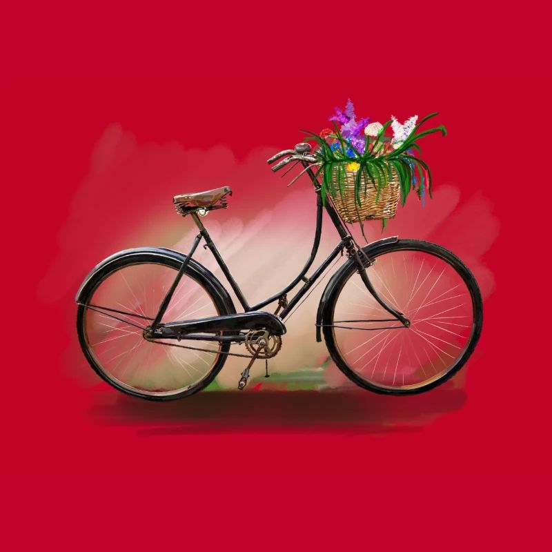 Bicycle with flowers