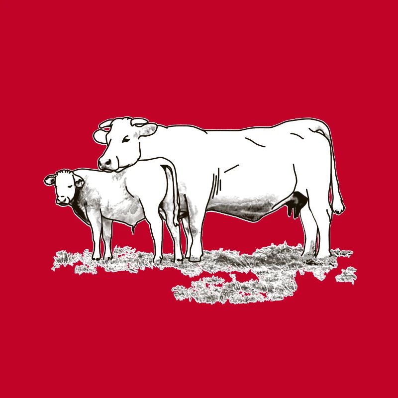 Kuh mit Kalb