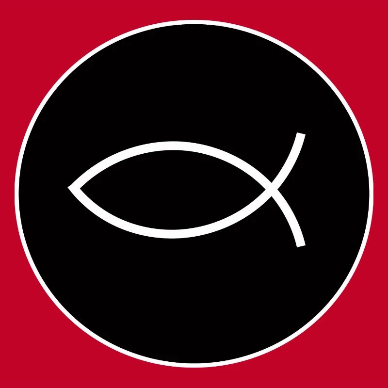 Jesus fish white Ichthys fish fish