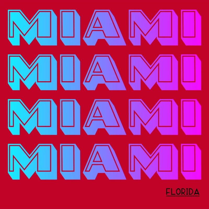 Miami Neon Gradient Pattern