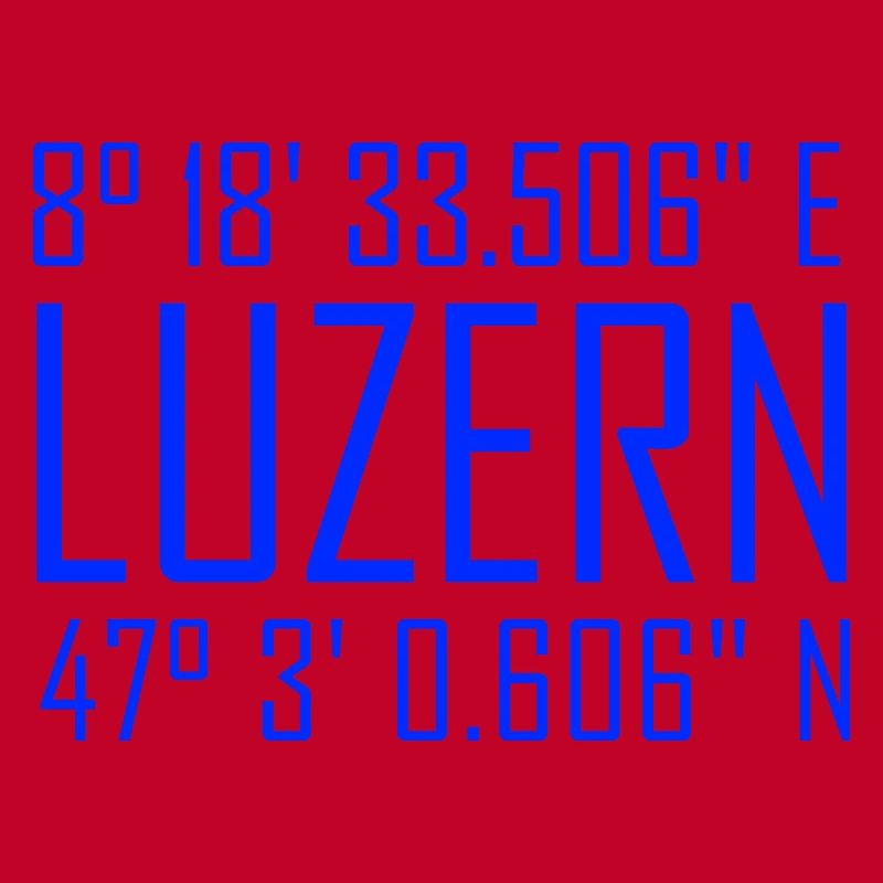 Lucerne coordinates – typography with reference to location