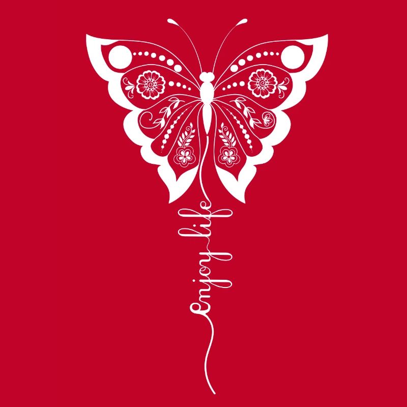 Papillon floral Script