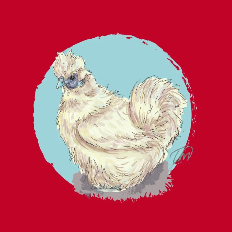 White silk hen