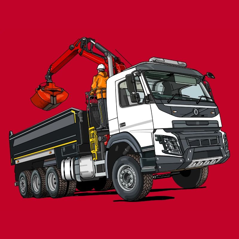 Camion avec grue