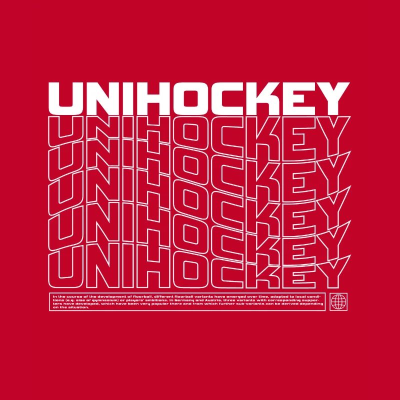 Floorball Typo Pattern