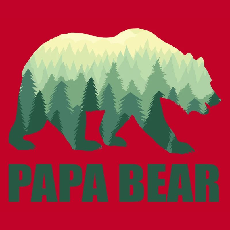Papa Bear Daddy Vater Dad Opa Vatertag Papi