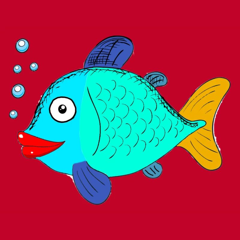 fish with blubber bubbles