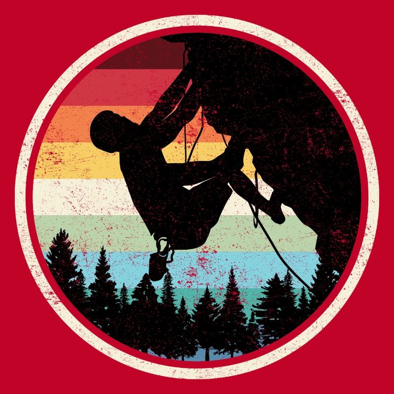 Silhouette de l’Escaladeur de la Forêt Arc-en-ciel