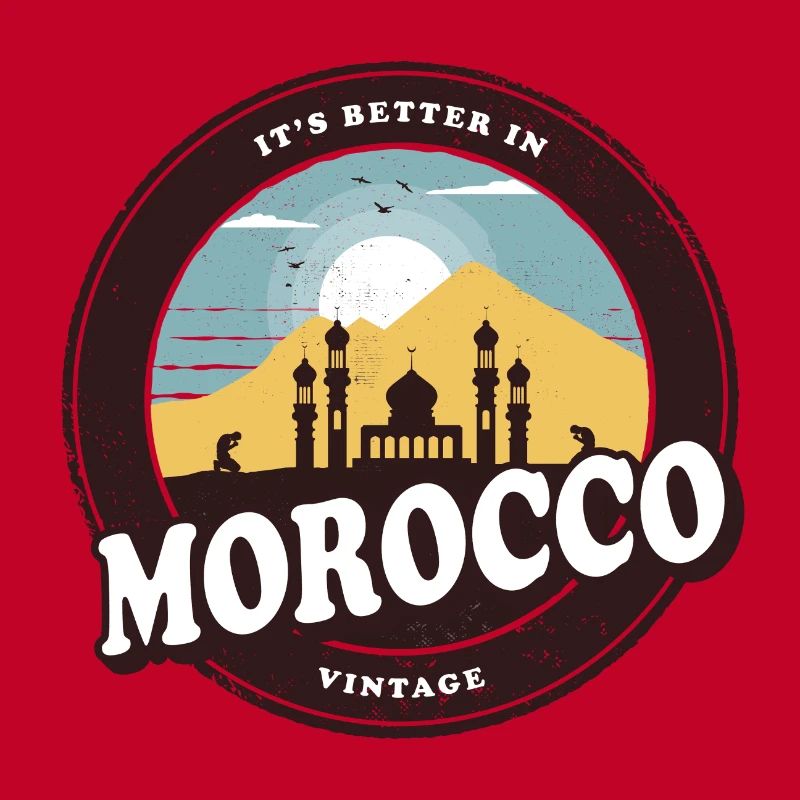 Marokko Vintage Moschee Design