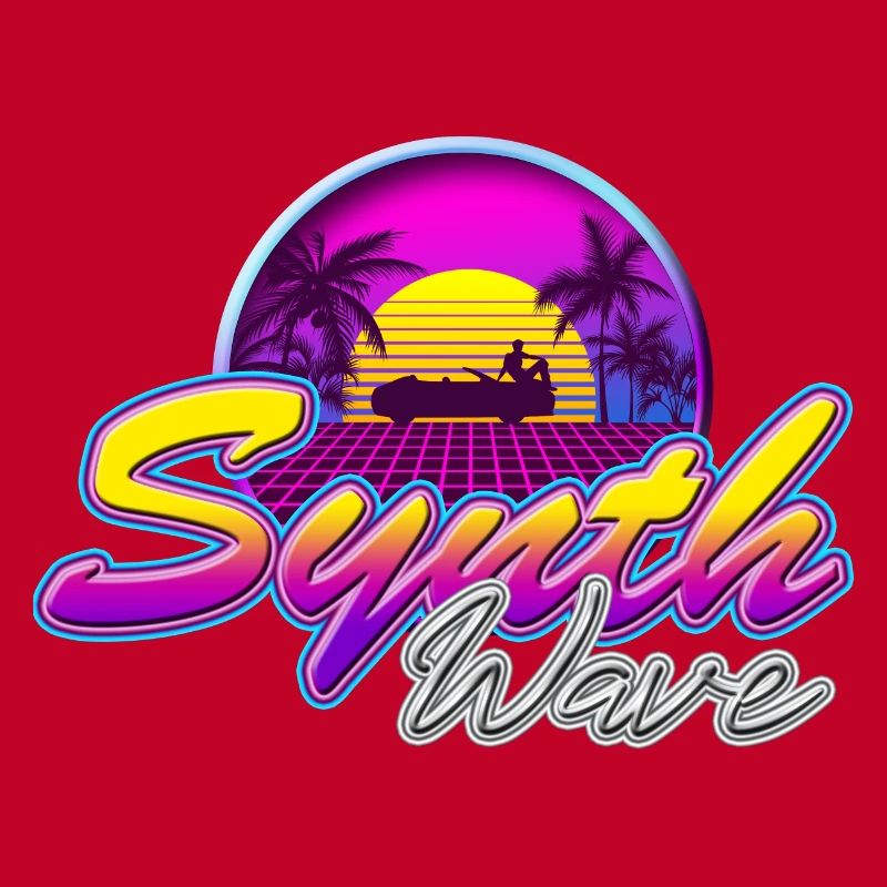 Synth-Wave Music Neon-Vibe Electrowave sunset