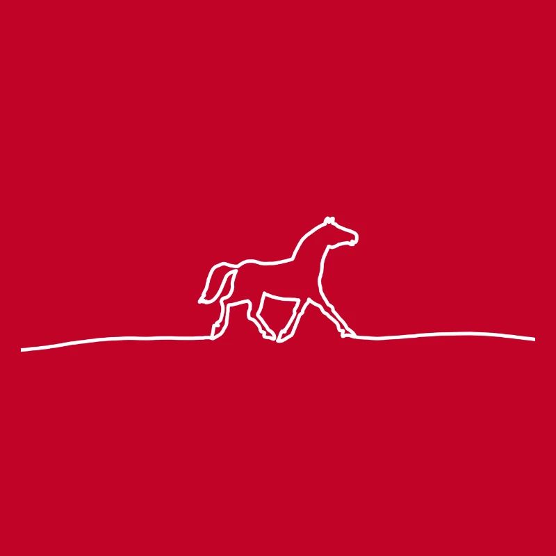 süßes Pferd - Abstrakt Linien Pferd Geschenkidee