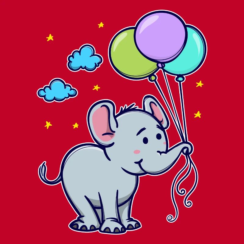 Drôle animal Cool Bébé Éléphant