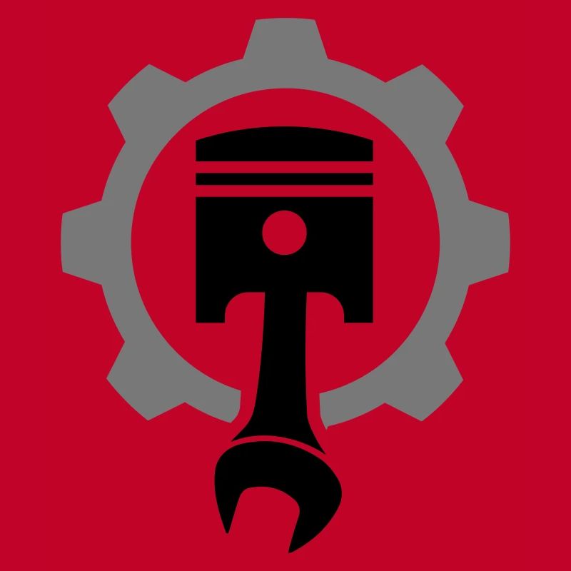 Engine, piston, gear