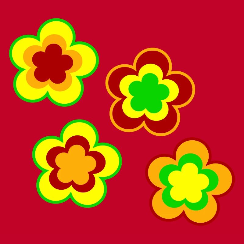 70s Flower Pattern