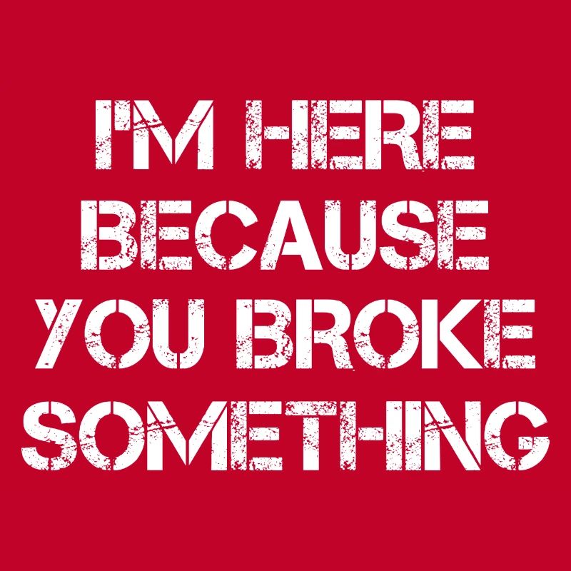I'm Here Because You Broke Something Mechanic