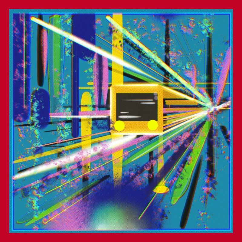 Abstrakte U-Bahn Berlin Graffiti Design