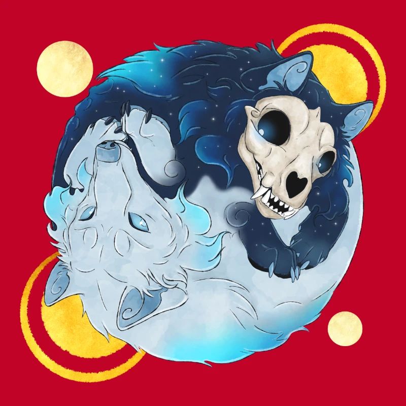 Blue Ink Spirits - Tao Wolves Shadow & Light 2