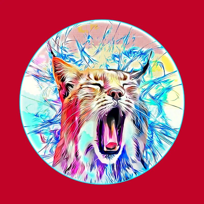 Chat lynx en liberté un chat sauvage
