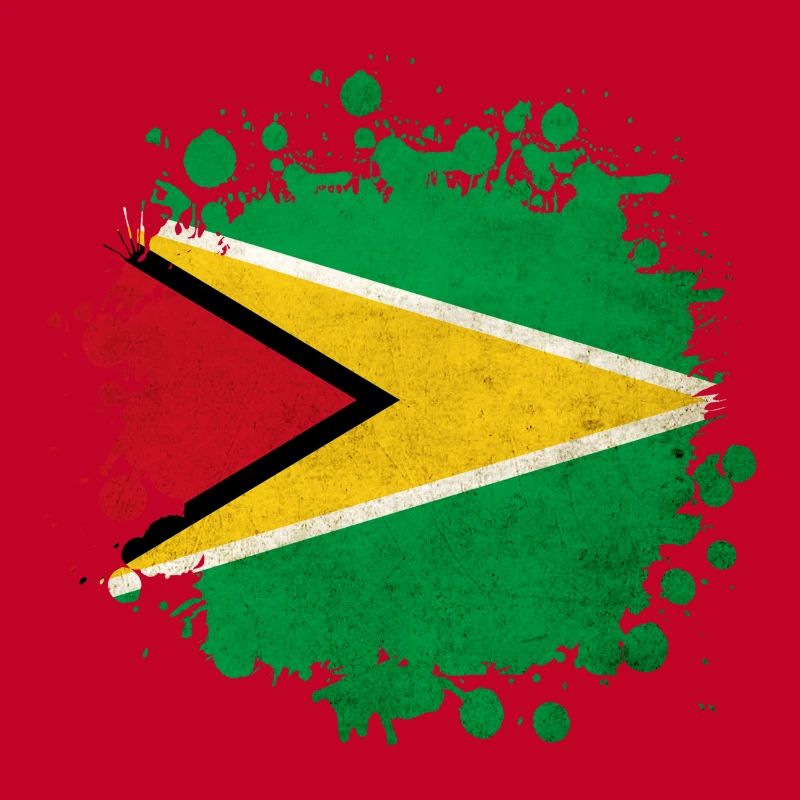 Guyana flag blob