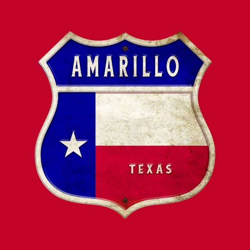 Amarillo Texas crest flags design