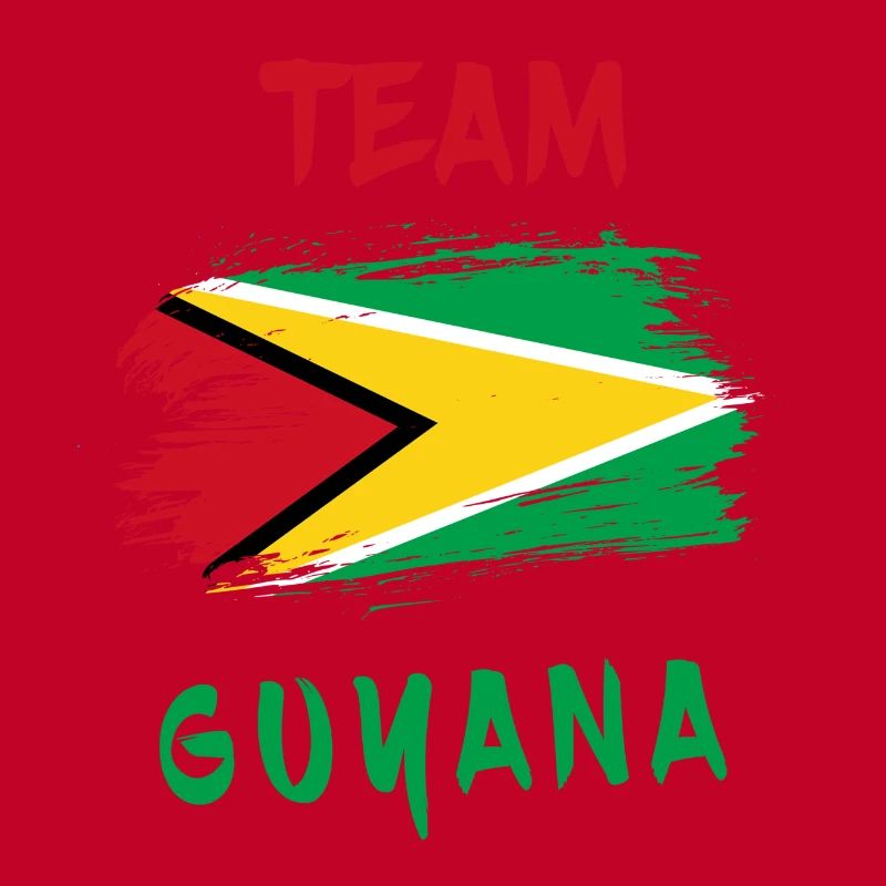 Drapeaux de l'équipe Guyane