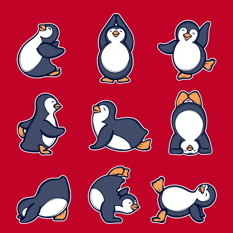 Cool Animal Dancing Penguin Oiseau de mer Antarctique