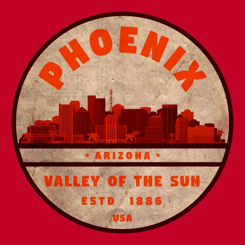 Insigne rétro Phoenix Skyline
