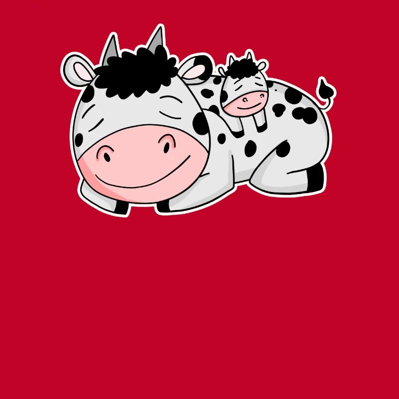 Vache avec bébé vache