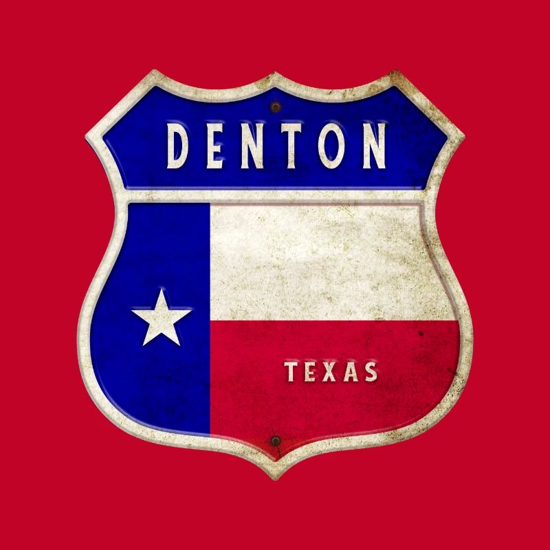 Denton Texas Wappen Flaggen Design