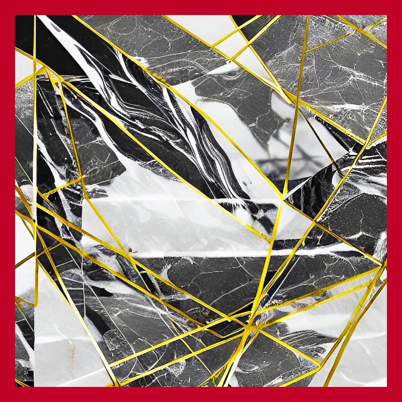 Marble Black Gold Geometric texture