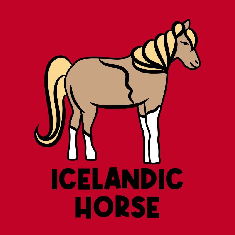 Islandpferde Pferdenarr Haflinger Ross Spruch