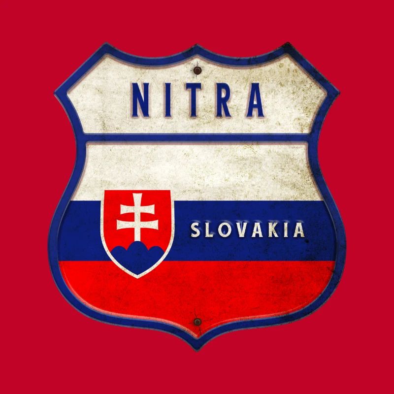 Drapeaux de Nitra Slovaquie