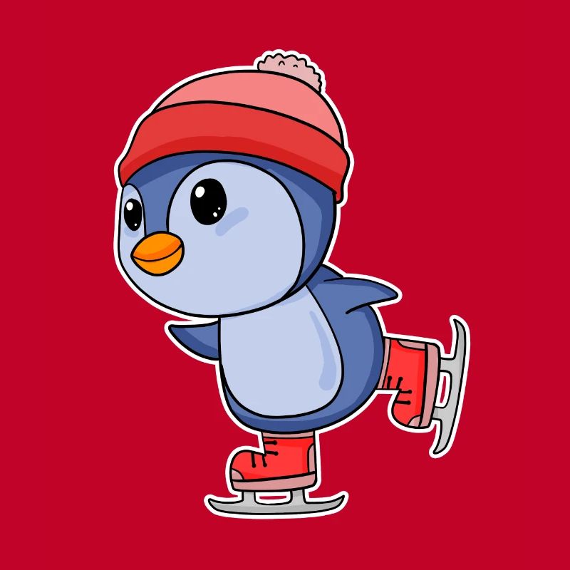 Pinguin Pinguine Seevogel Seevögel Eislaufen