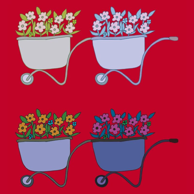 Wheelbarrows 4-fold