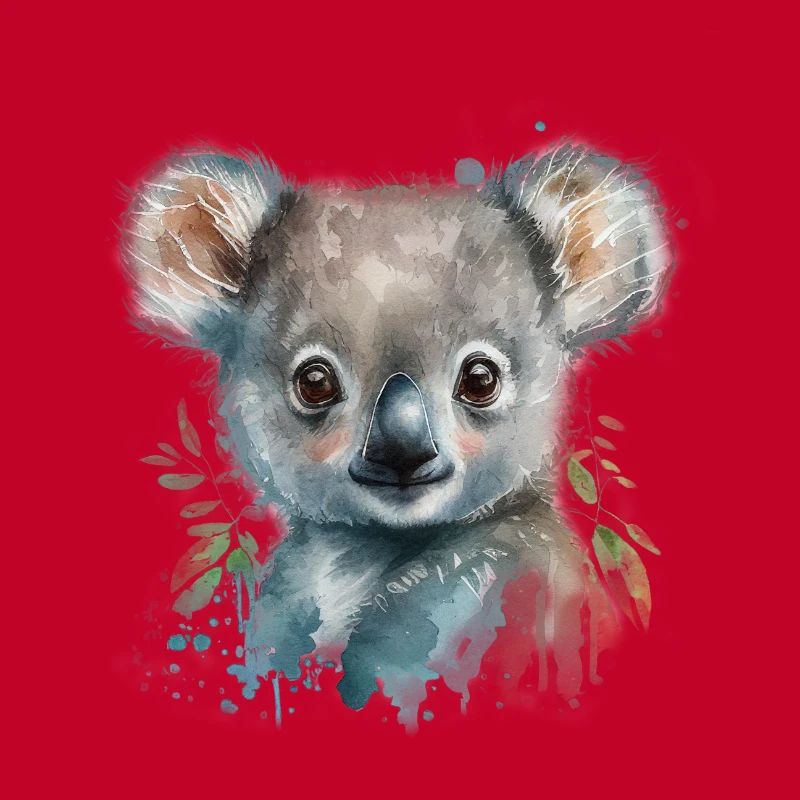 Koala Aquarelle Feuillage