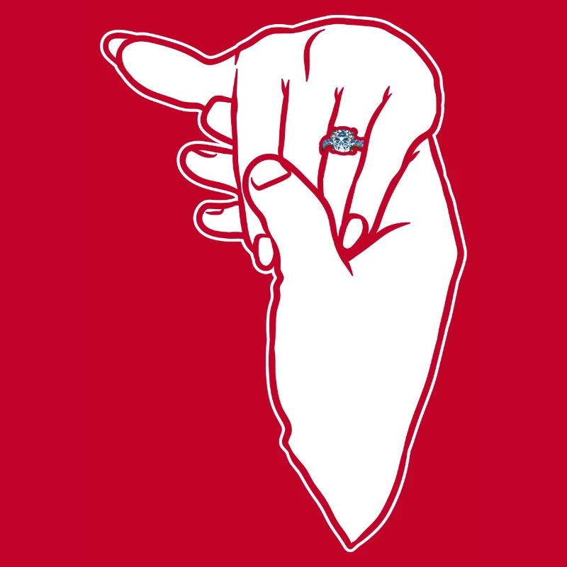 Verlobungs-Ehering-Hand