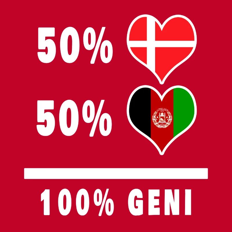 Afghanistan et Danemark 100% drapeau de génie