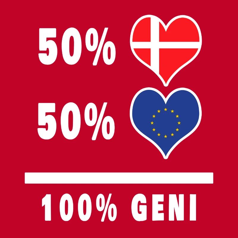 Europe et Danemark 100% drapeau de génie