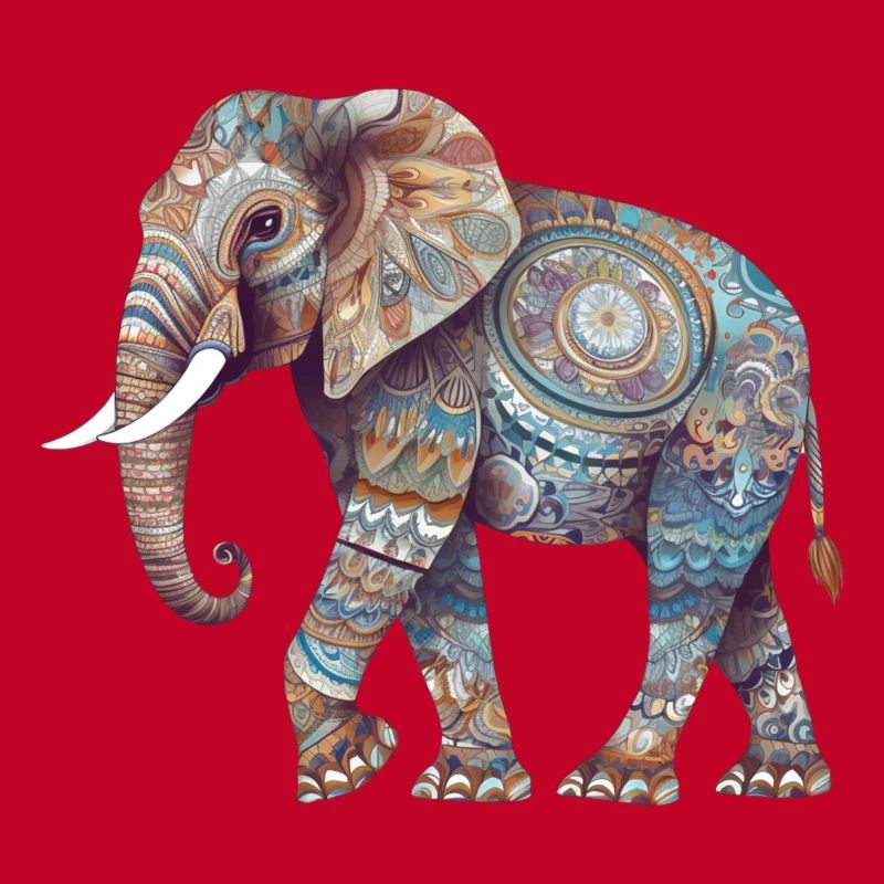 Colorful Mandala Elephant