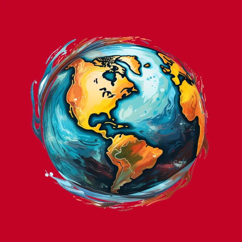 Globe en mouvement