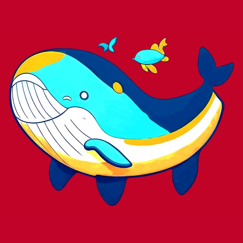 Baleine amicale avec bébé baleine