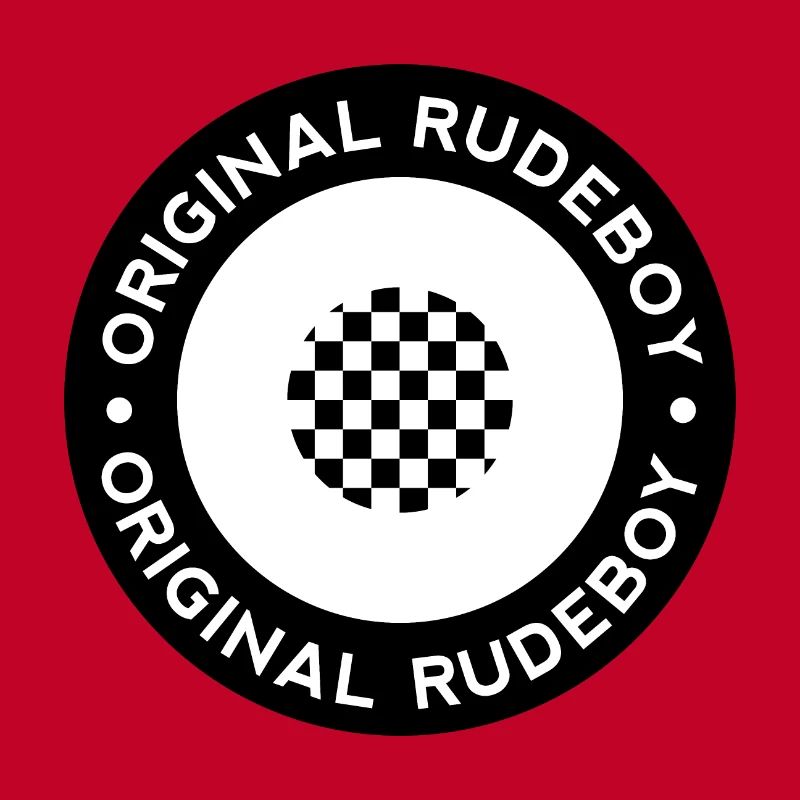 Original Rudeboy 2tone Checkered - Noir & Blanc